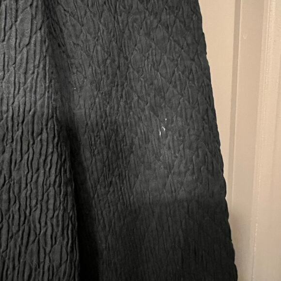 Eileen Fisher Stand Collar Zip Jacket Midnight Navy Crinkle Gauze Texture Sz M - Picture 6 of 7